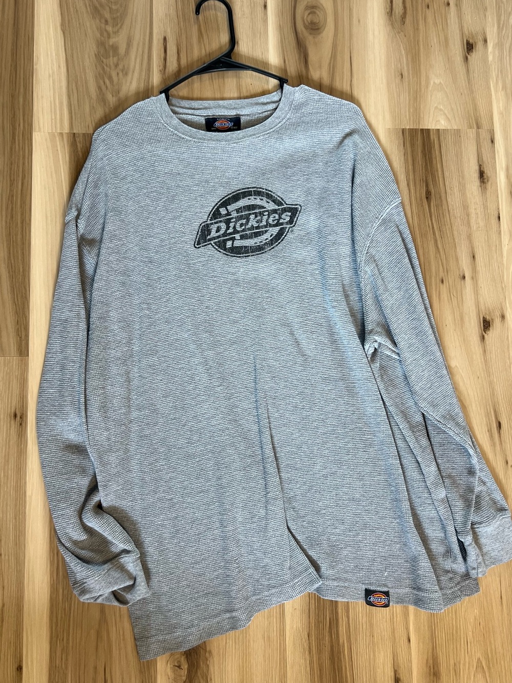 Vintage Dickies Gray Long Sleeve Waffle Tee Thermal